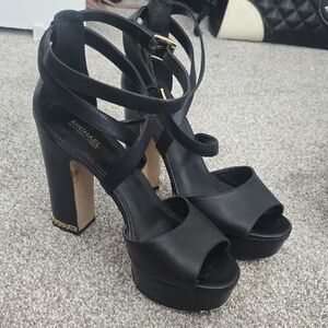 Michael Kors Black Strappy Heels
